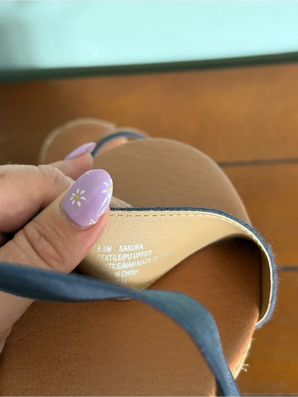 Tommy Bahama Wedge Rope Sakura Blue Stretchy Strappy Sandals Size 9.5